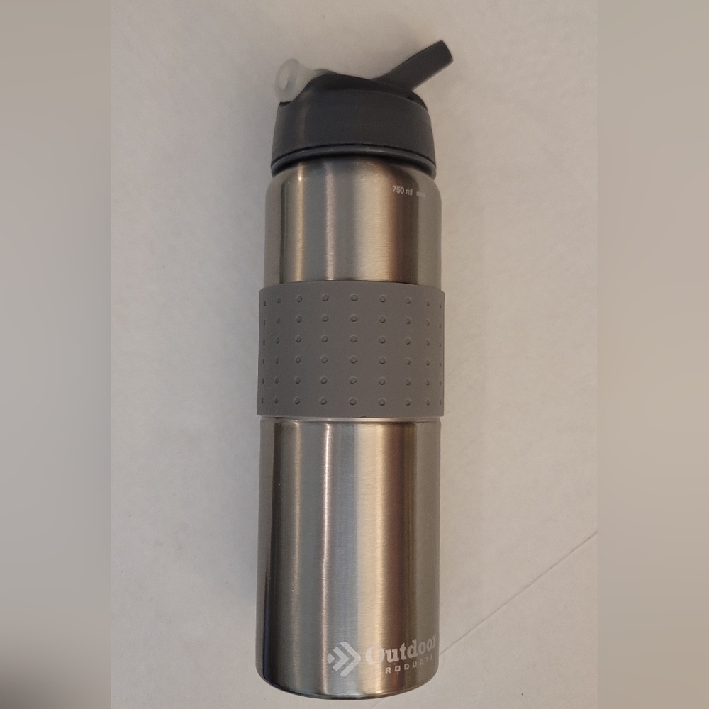 Shiny Silver Travel water bottle New Outdoor Adventure Jug